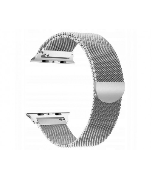 Curea Apple Watch, Tech Protect Milanese Loop, Compatibila Cu Apple Watch 1/2/3/4/5 (38/40mm) ,Silver